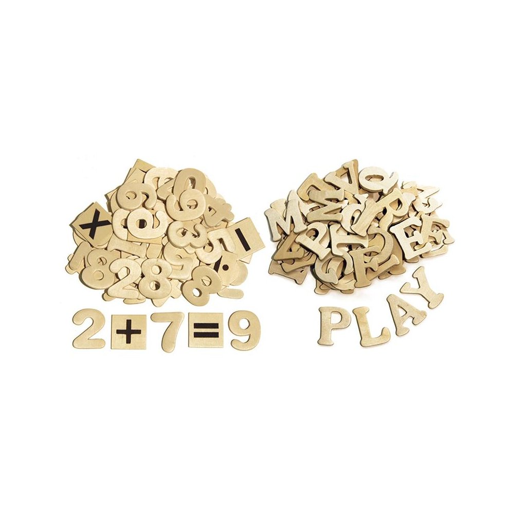 WOOD LETTERS & NUMBERS. Picture 1