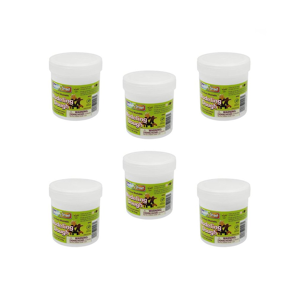 Multicultural Modeling Dough 6 Tubs, Asst. Picture 1