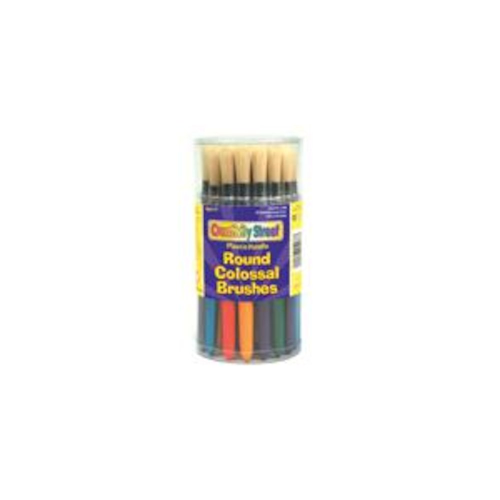 COLOSSAL ROUND PLASTIC HANDLE BRUSH ASSORTMENT-MULTI. Picture 2