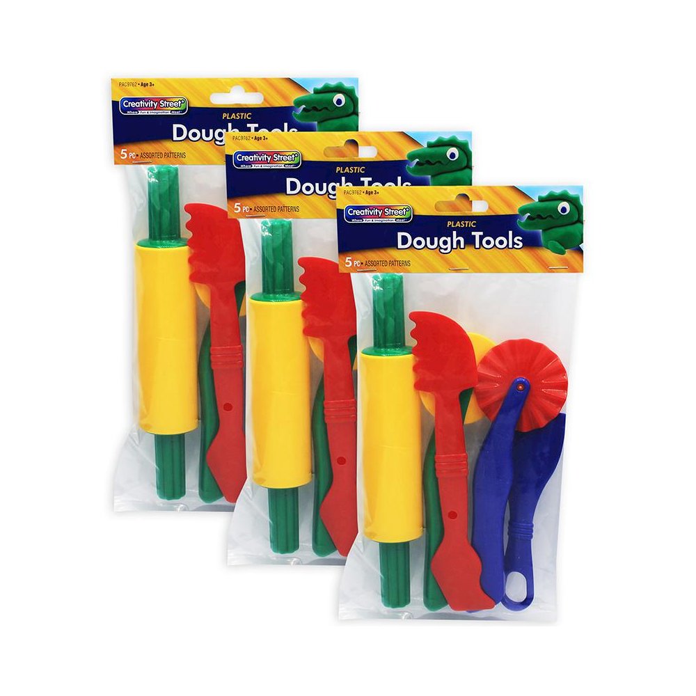 Dough Tools, 5 Assorted Patterns, 5" to 8", 5 Per Set, 3 Sets. Picture 1