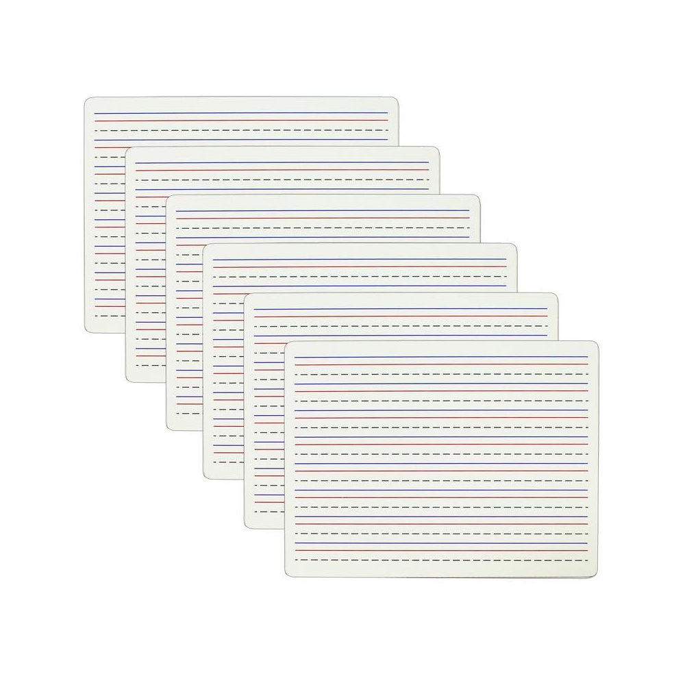 Two-Sided Dry Erase Lapboard, Lined on One Side, Pack of 6. Picture 1