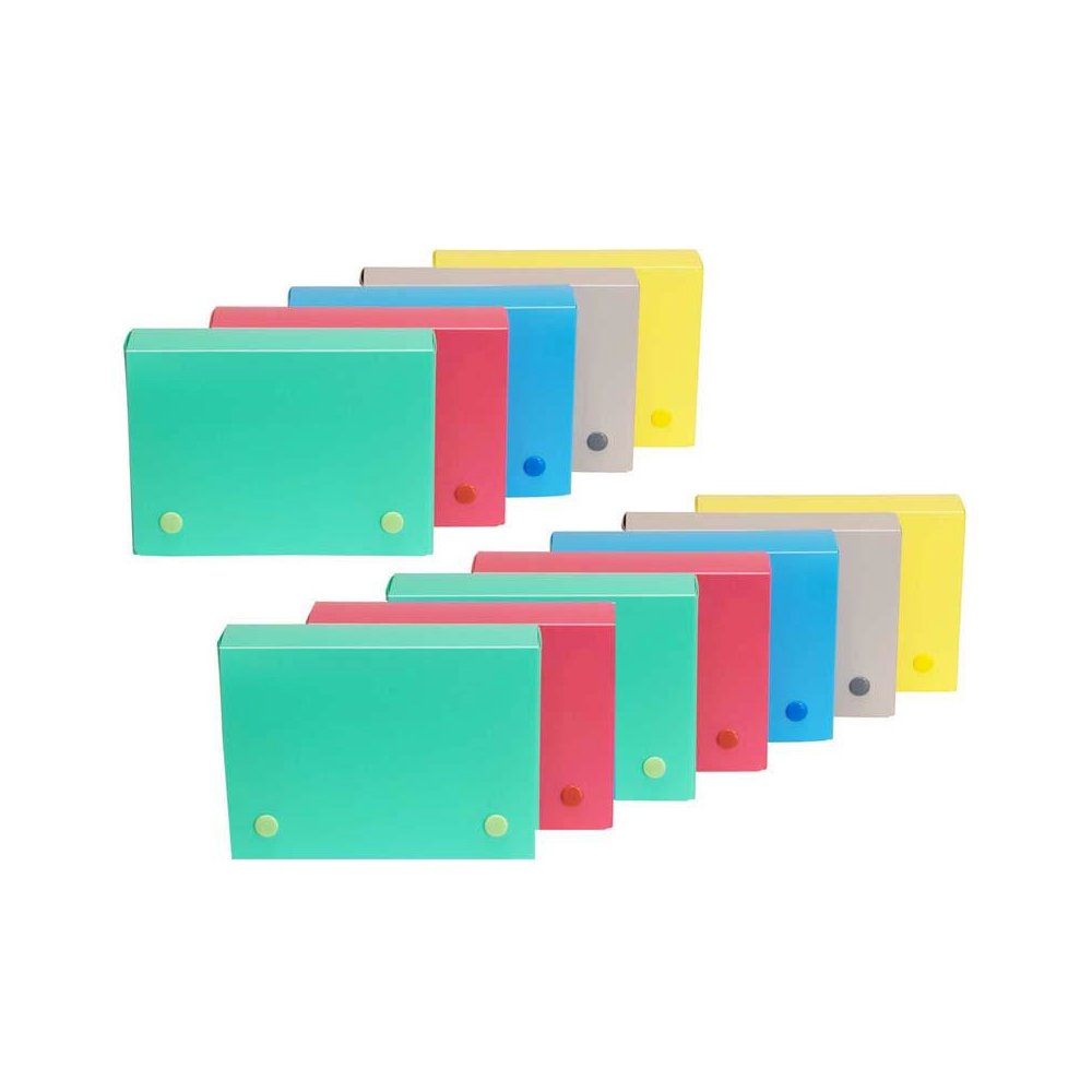 4" x 6" Index Card Case, Assorted Tropic Tones, Pack of 12. Picture 1