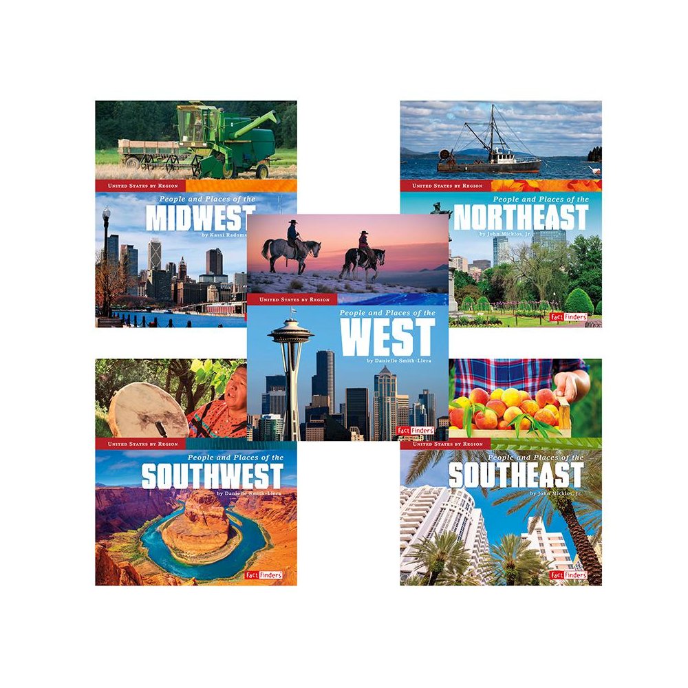 5 BOOK SET UNITED STATES BY REGION. Picture 1