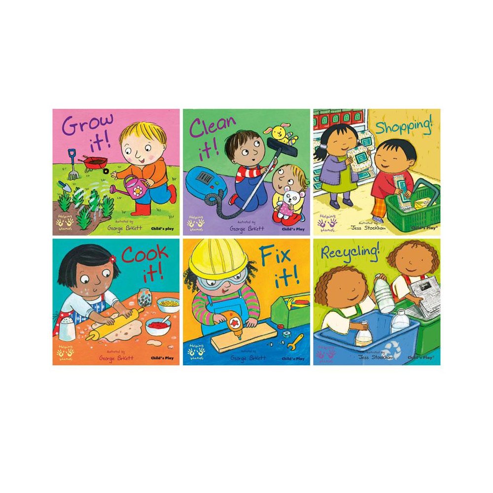 Helping Hands Board Books, Set of 6. Picture 1