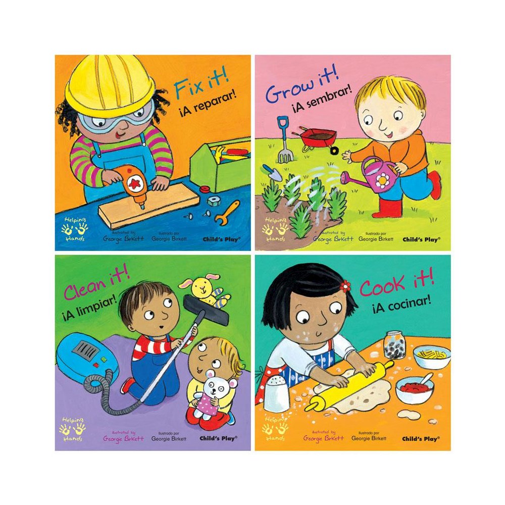 Helping Hands/Manos Amigas Bilingual Books, Set of 4. Picture 1