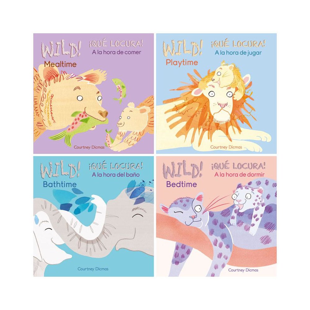 Wild! Bilingual Board Books, Set of 4. Picture 1