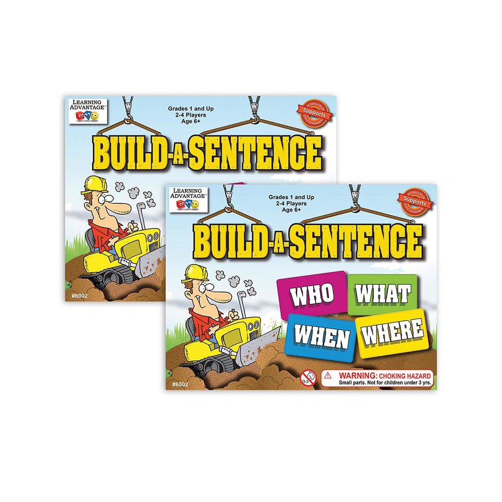 Build-A-Sentence Game, Pack of 2. Picture 1