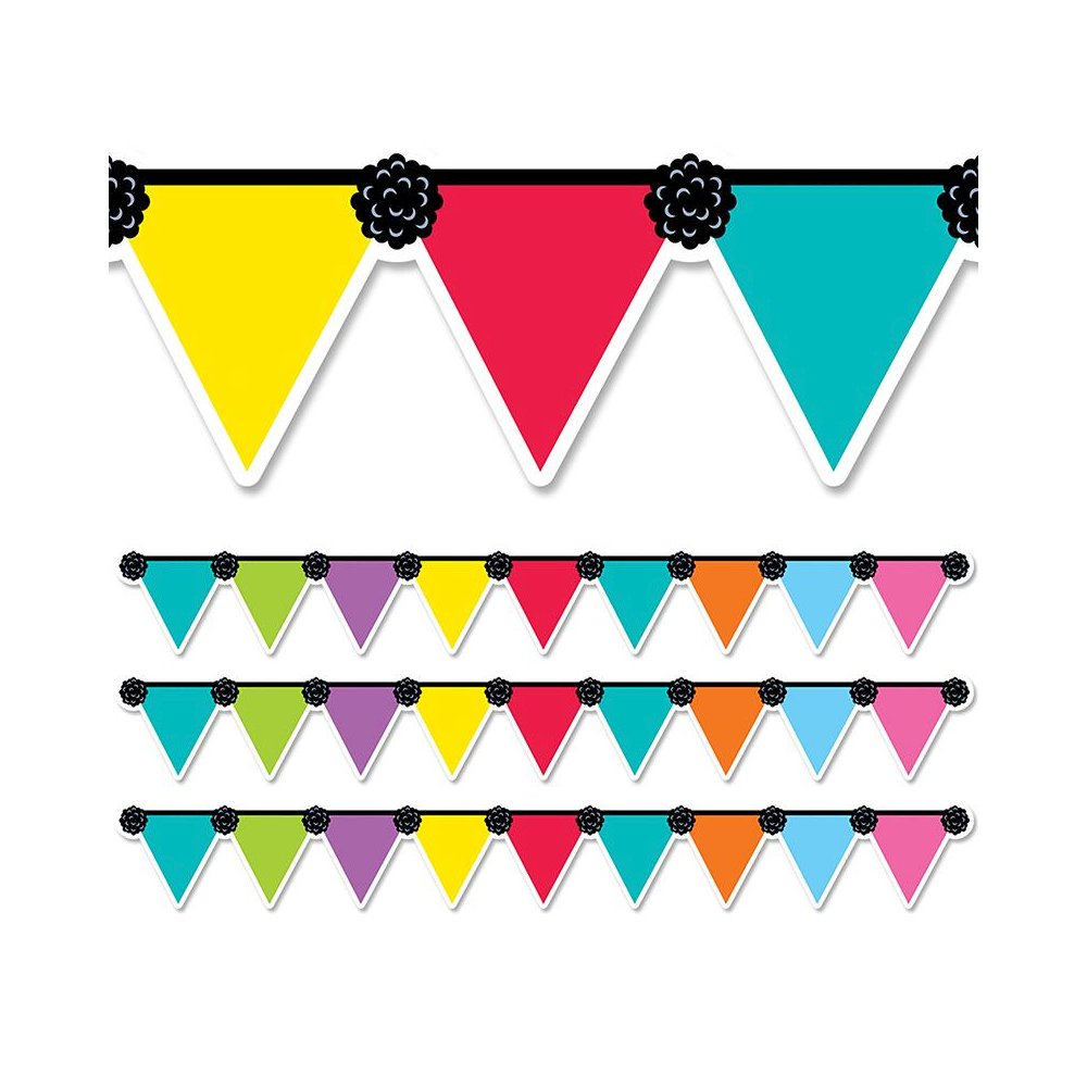 Pennant Party EZ Border, 48 Feet, 3 Packs. Picture 1