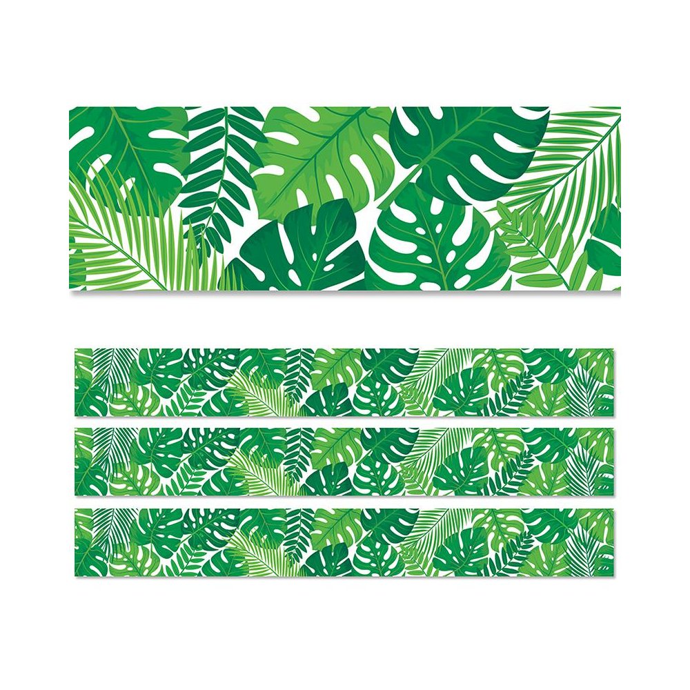 Tropical Leaves EZ Border, 48 Feet, 3 Packs. Picture 1