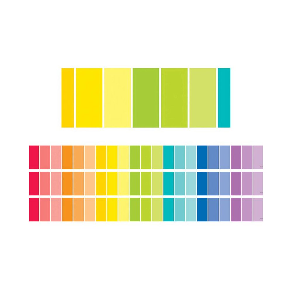 Rainbow Paint Chip EZ Border, 48 Feet Per Pack, 3 Packs. Picture 1