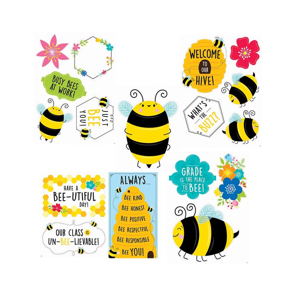 Busy Bees Bulletin Board Set. Picture 1