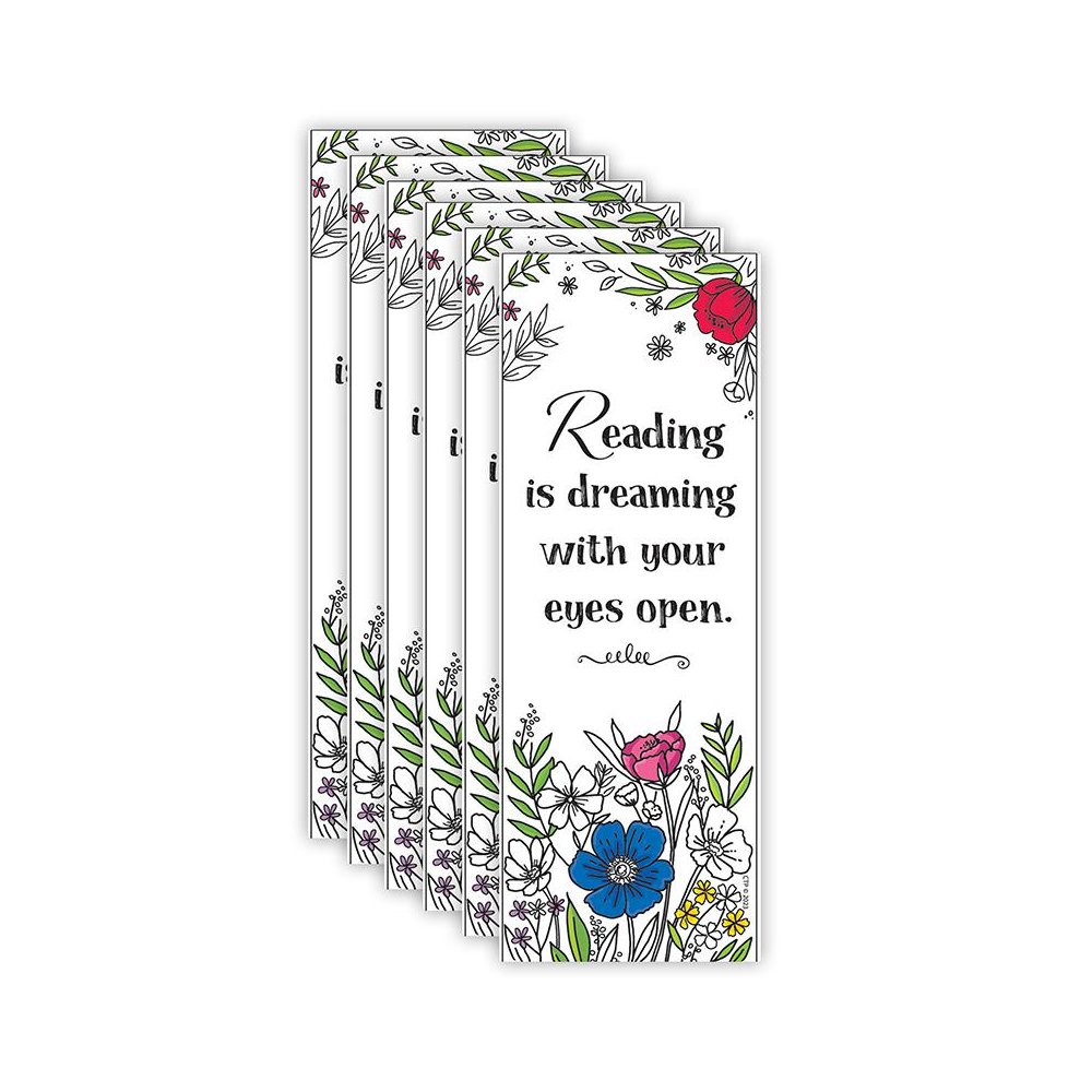 Bright Blooms Bookmark, 30 Per Pack, 6 Packs. Picture 1