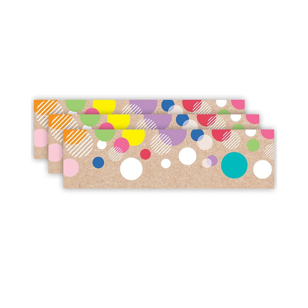 Krafty Pop Colorful Kraft Bubbles EZ Border, 48 Feet Per Pack, 3 Packs. Picture 1