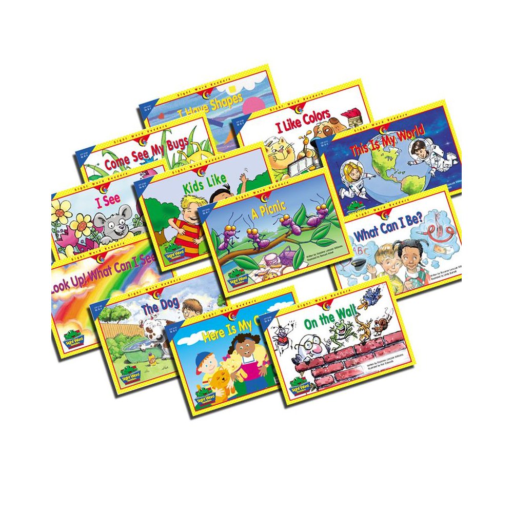 SIGHT WORD READERS K-1 12 BOOKS VARIETY PK 1EACH 3160-3171. Picture 1