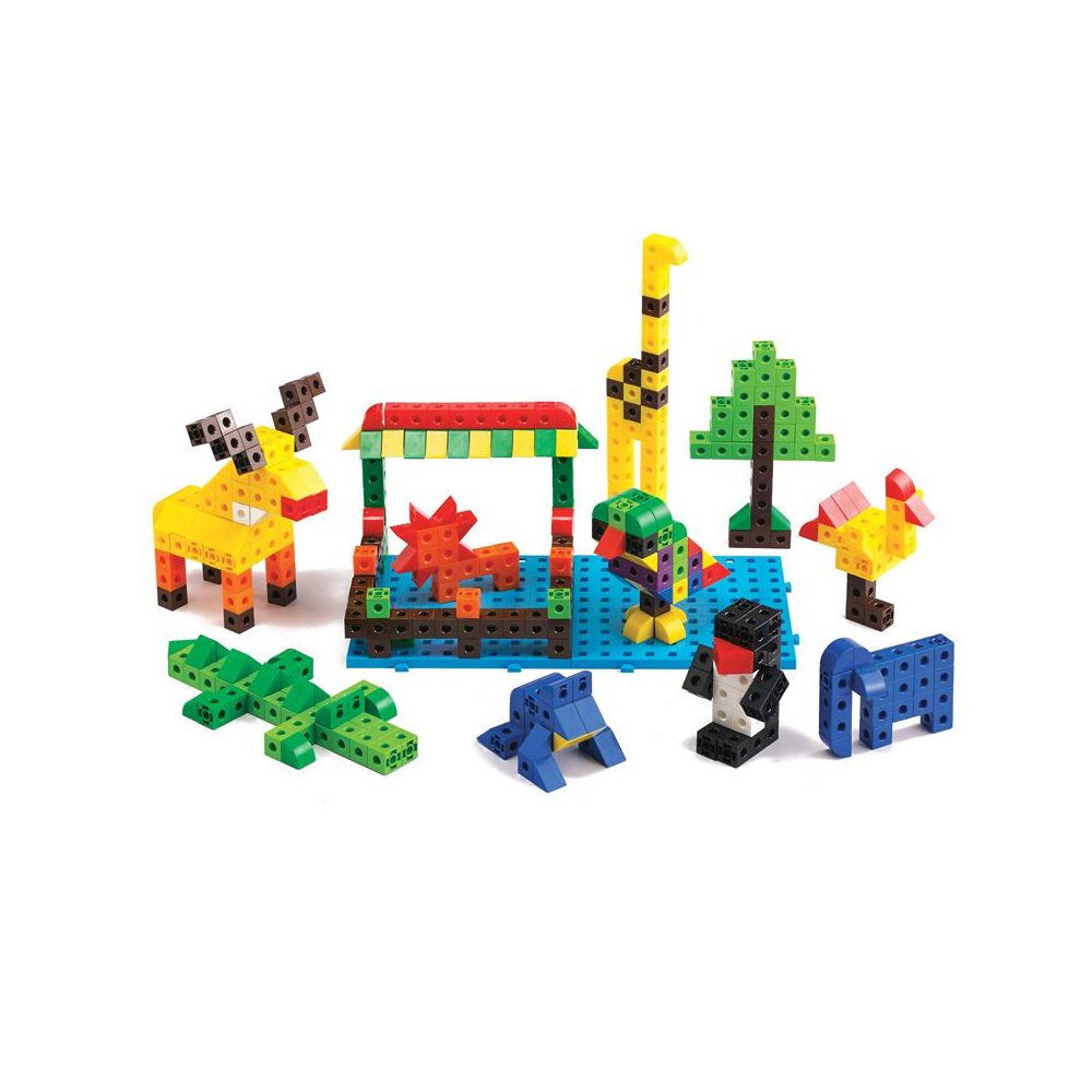 Linking Cubes Classroom Set - 500 Construction Blocks in 10 Colors. Picture 1