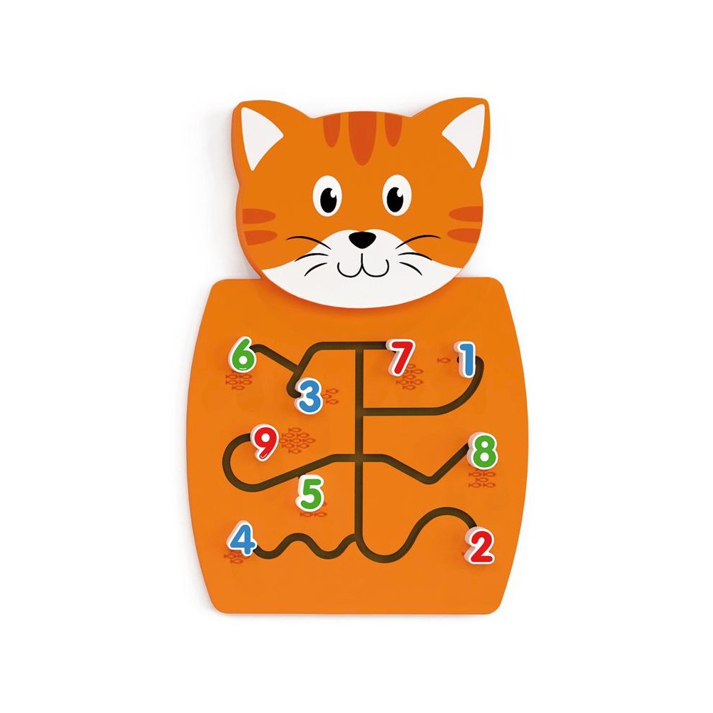 Cat Activity Wall Panel - 18m+ - Toddler Activity Center. Picture 1