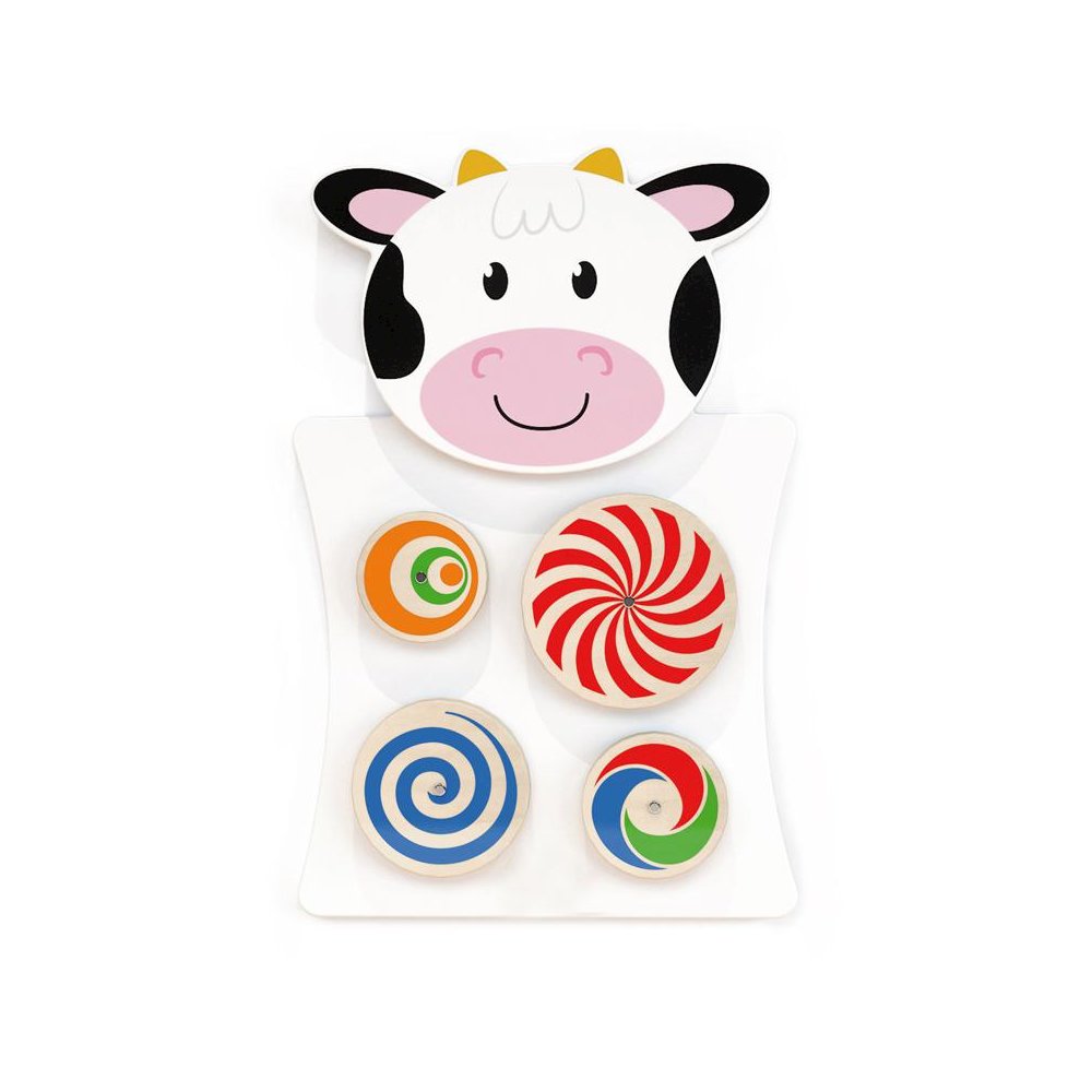 Cow Activity Wall Panel - 18m+ - Toddler Activity Center. Picture 1