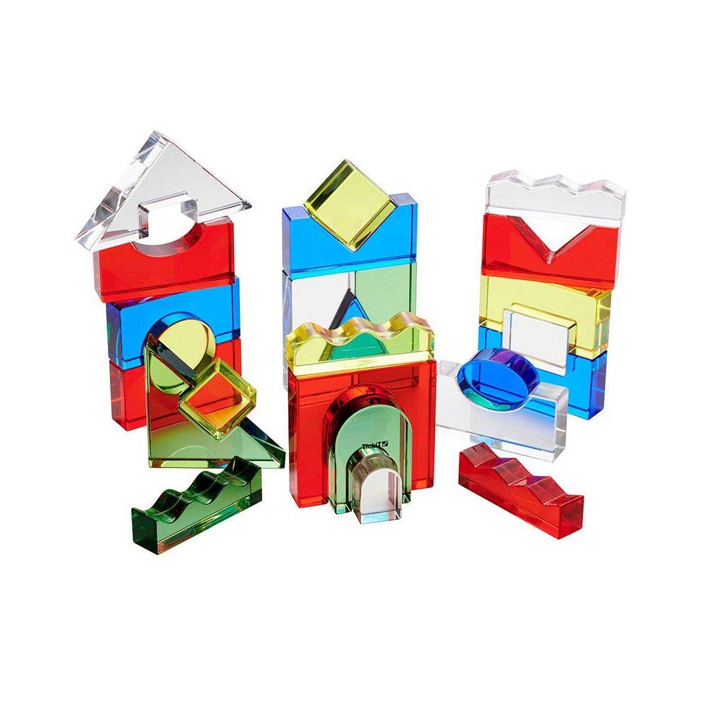 Color Crystal Block Set - Set of 25. Picture 1
