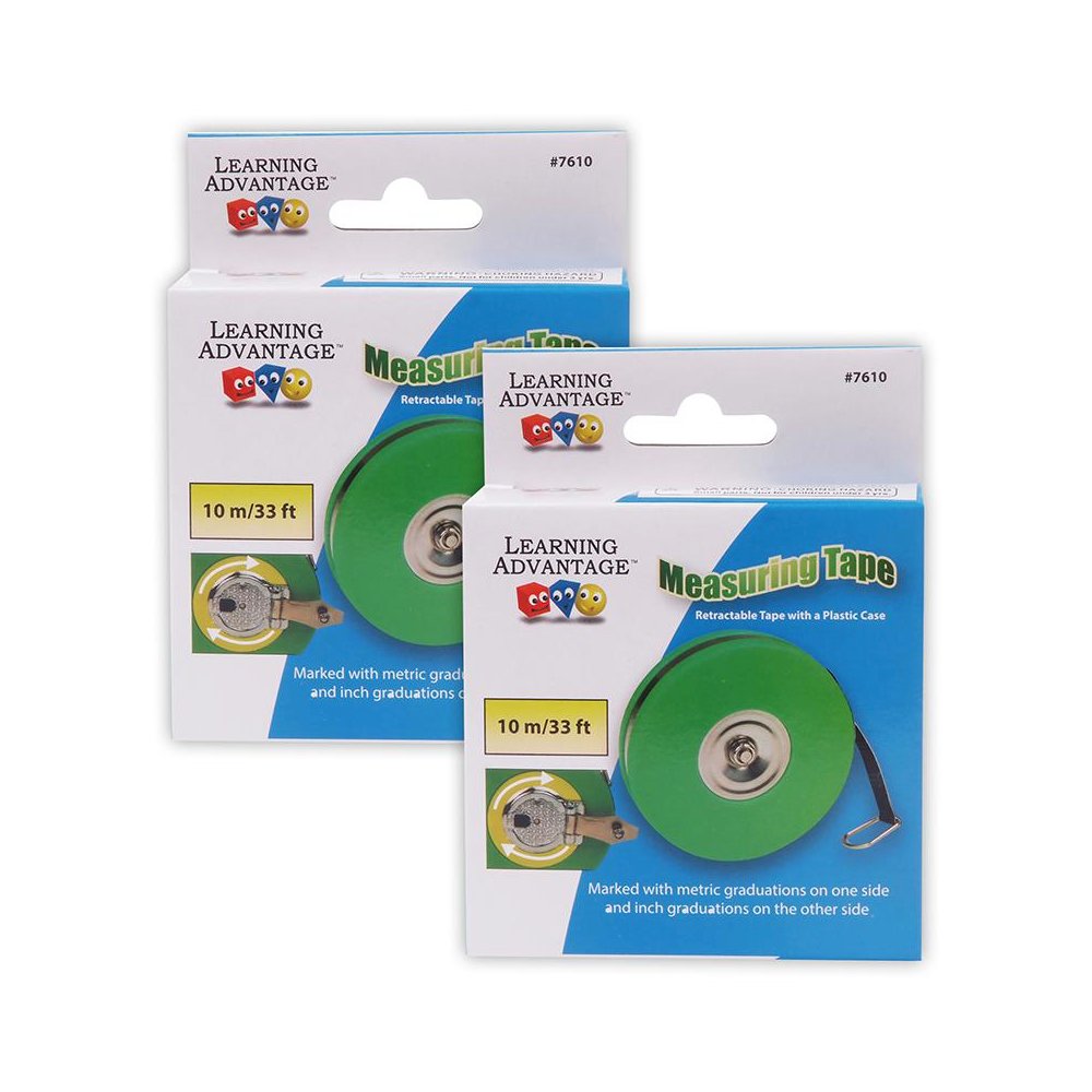 Wind Up Measuring Tape - 33 Feet - Pack of 2. Picture 1
