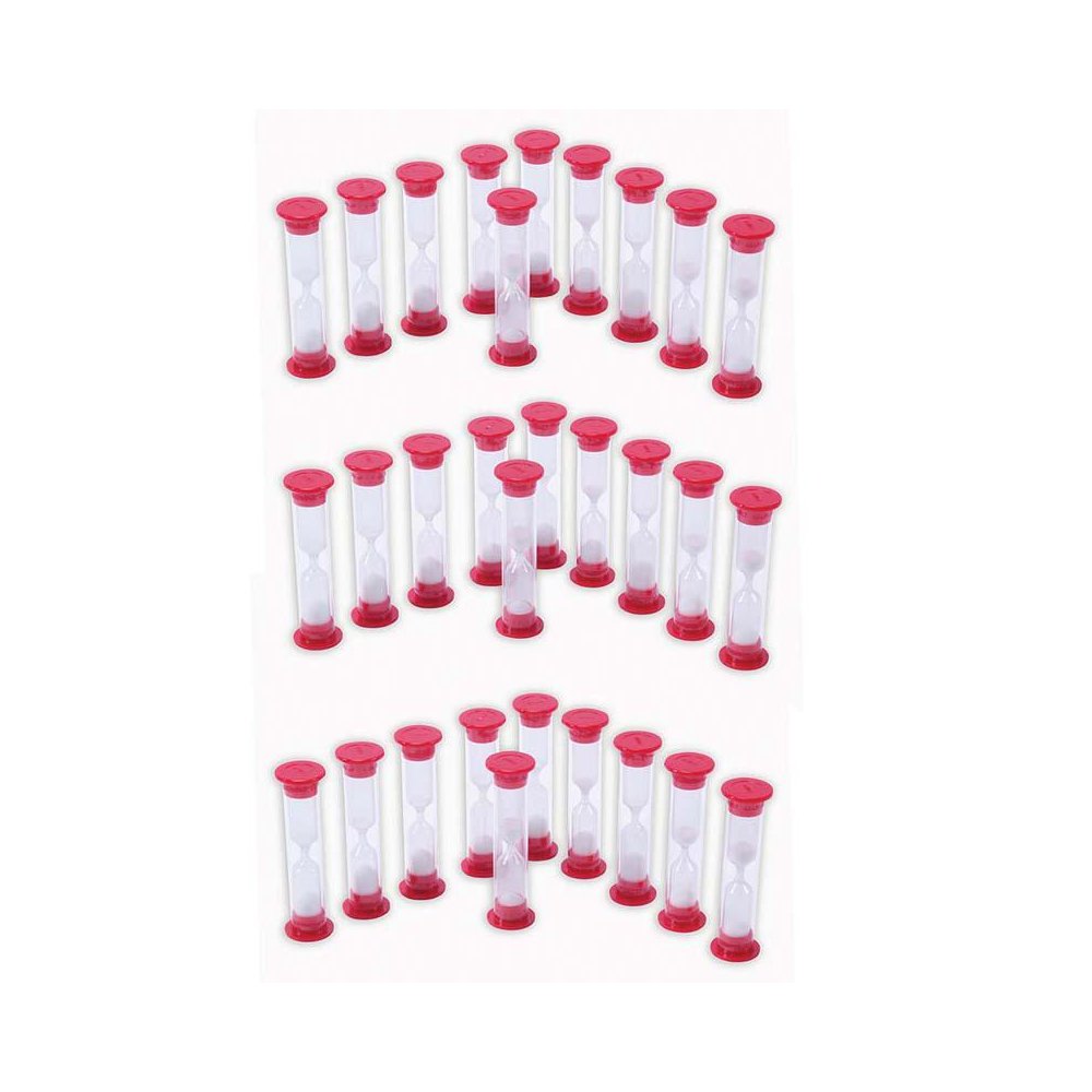 Sand Timers - 1 Minute - 10 Per Pack - 3 Packs. Picture 1