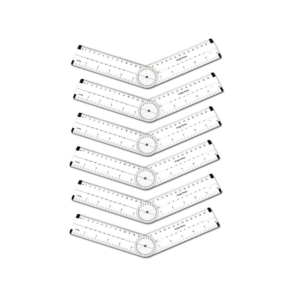 Angle Measurement Ruler, Pack of 6. Picture 1