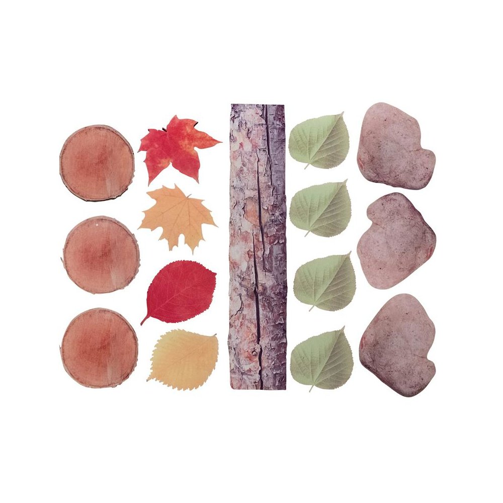 Nature's Footsteps - Set of 15 Nature-Inspired Rubber Mats - Ages 3+. Picture 1