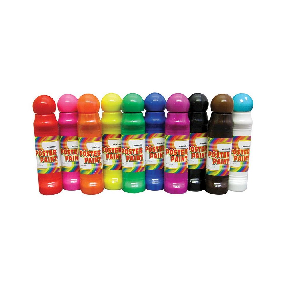 CRAFTY DAB PAINT POSTER PAINT 10 PK. Picture 1