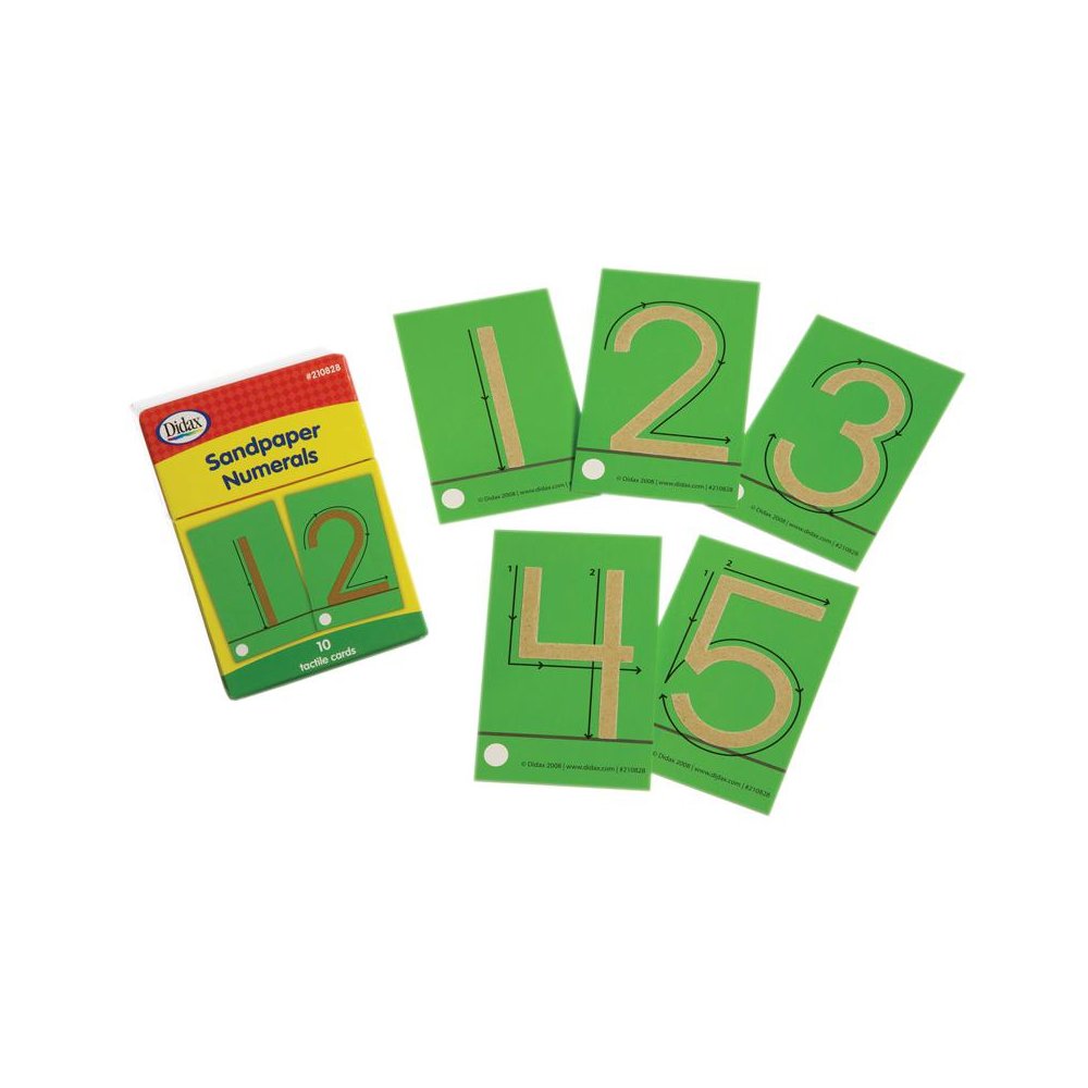TACTILE SANDPAPER NUMERALS. Picture 1