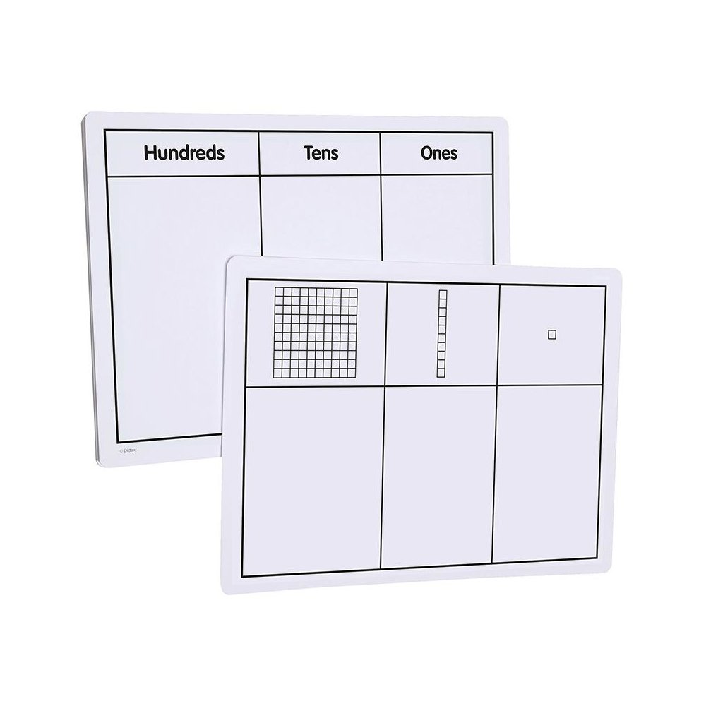 Write-On/Wipe-Off Base Ten Blocks, Set of 10. Picture 1