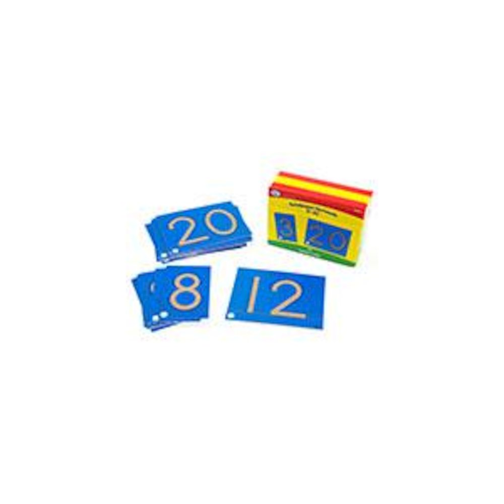 TACTILE SANDPAPER NUMBER CARDS 0-20. Picture 2