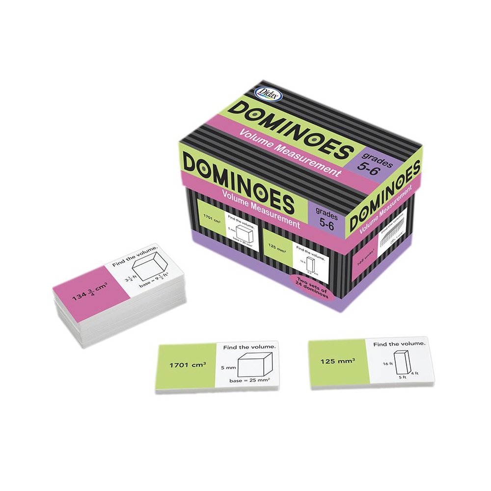 Volume Measurement Dominoes. Picture 1