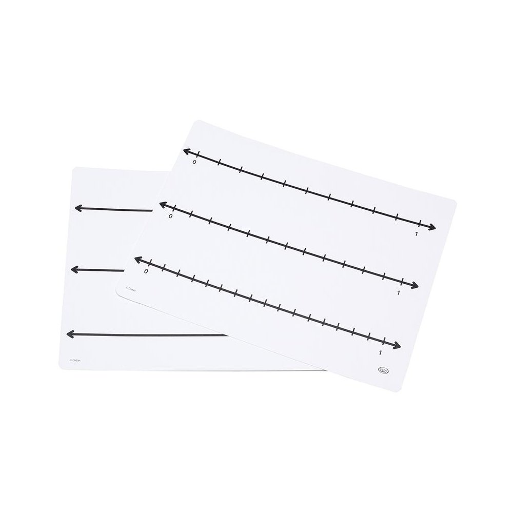 Write On Wipe Off Fract Number Line, Mats 10 St. Picture 1