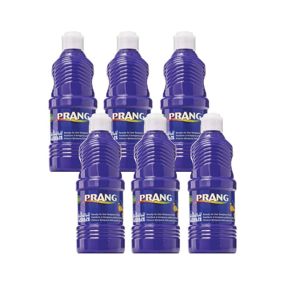Washable Tempera Paint, Violet, 16 oz, Pack of 6. Picture 1