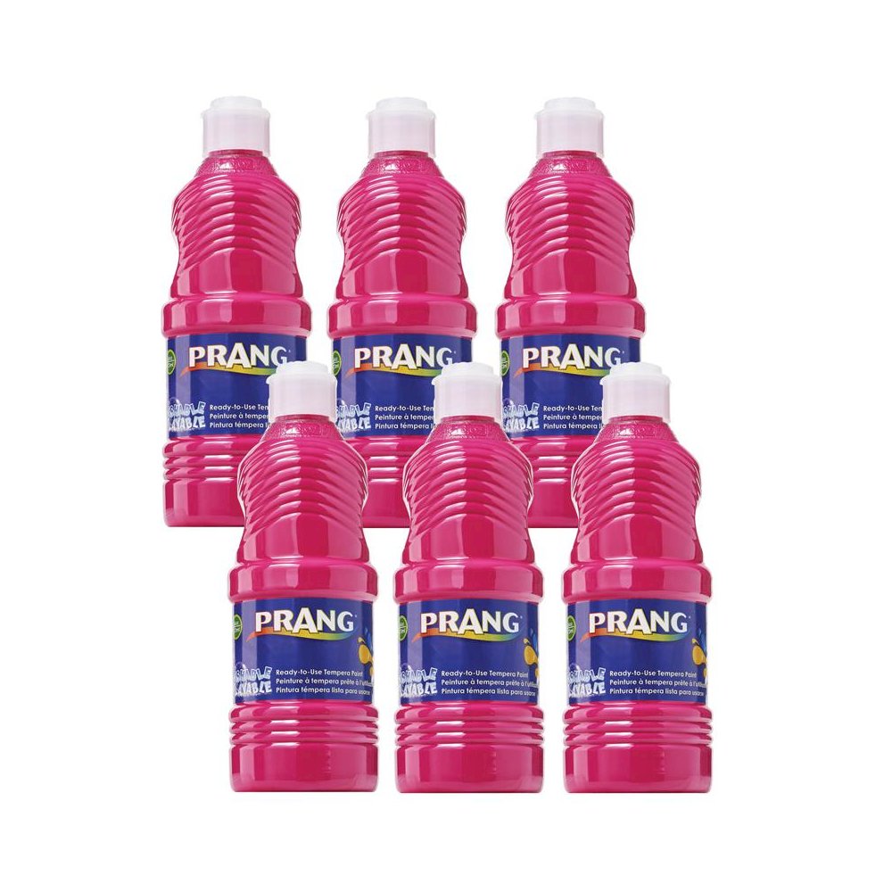 Washable Tempera Paint, Magenta, 16 oz, Pack of 6. Picture 1