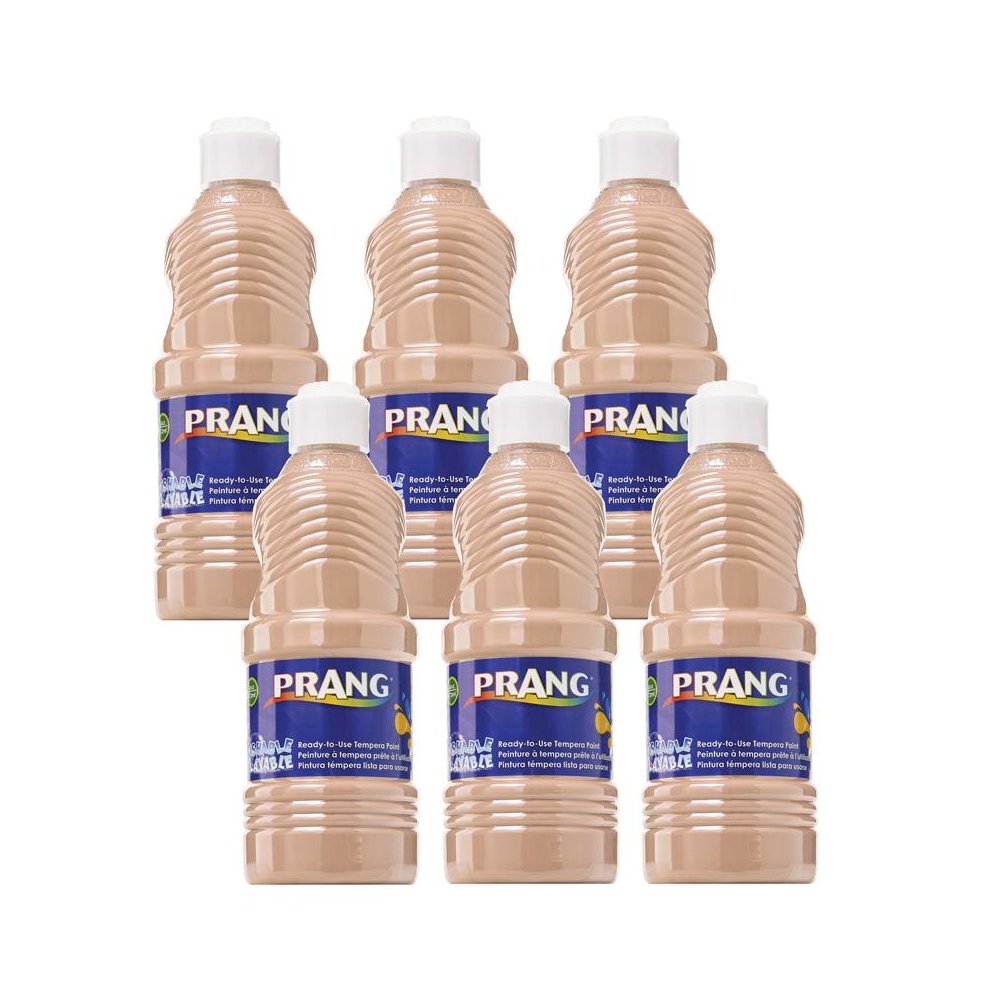 Washable Tempera Paint, Peach, 16 oz, Pack of 6. Picture 1