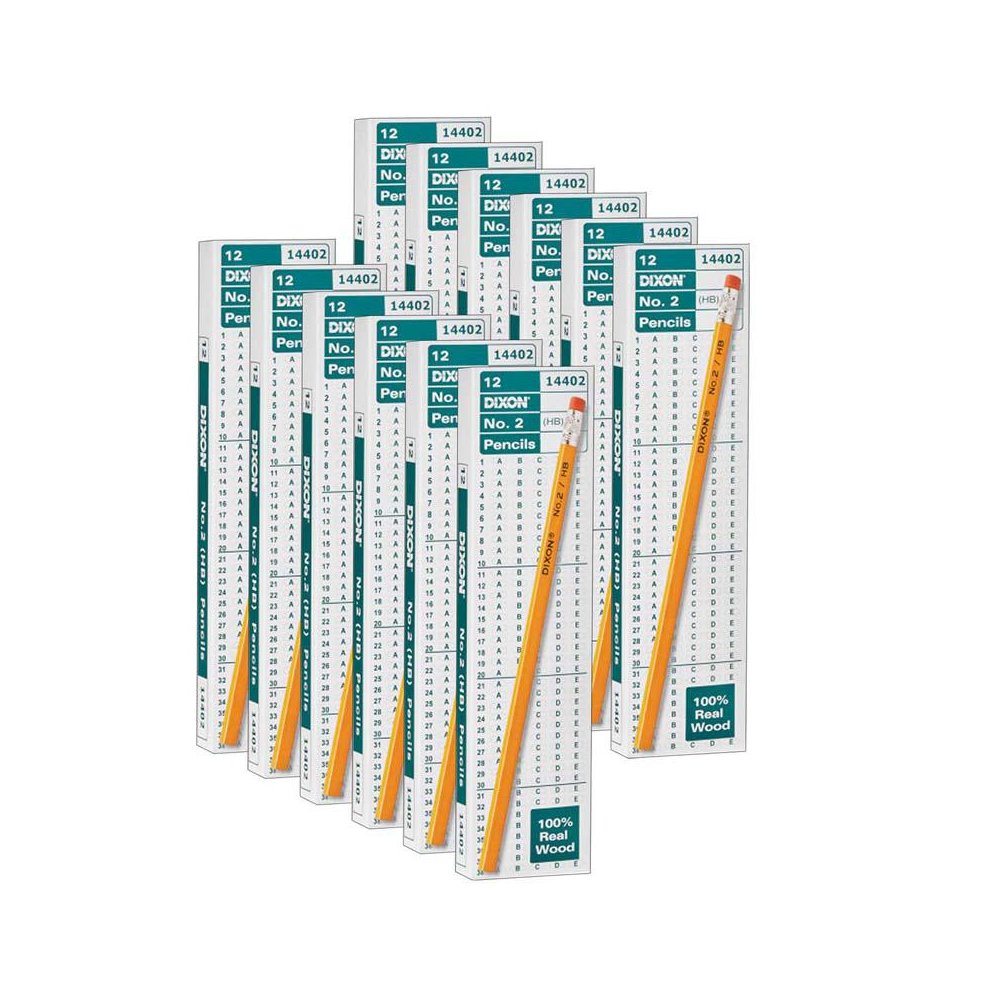 No. 2 Pencils, Yellow, 12 Per Box, 12 Boxes. Picture 1