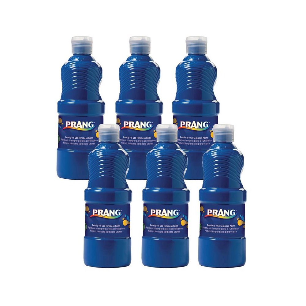 Ready-to-Use Tempera Paint, Blue, 16 oz, Pack of 6. Picture 1