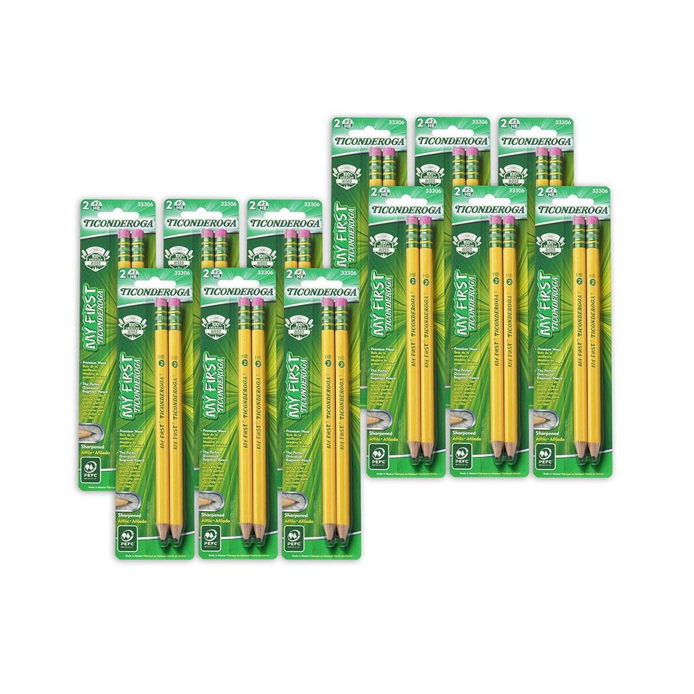 My First Pencils, Sharpened, 2 Per Pack, 12 Packs. Picture 1