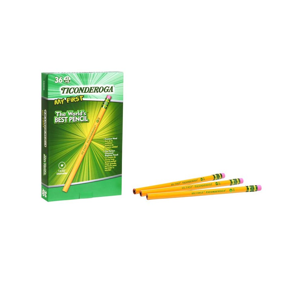 My First Ticonderoga Pencil with Eraser, 36 Count. Picture 1