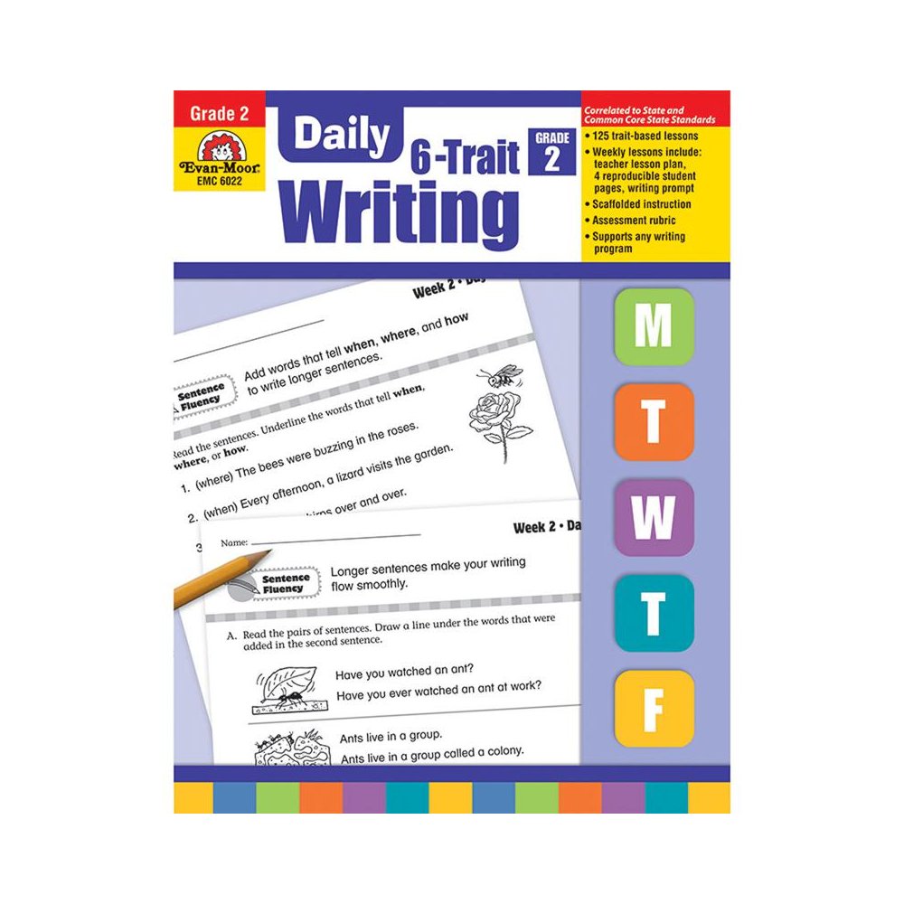 Daily 6-Trait Writing Book, Grade 2. Picture 1