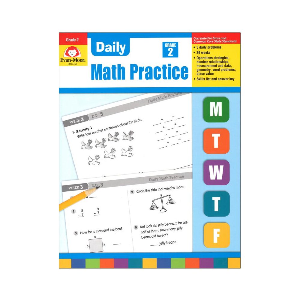 DAILY MATH PRACTICE GR 2. Picture 1
