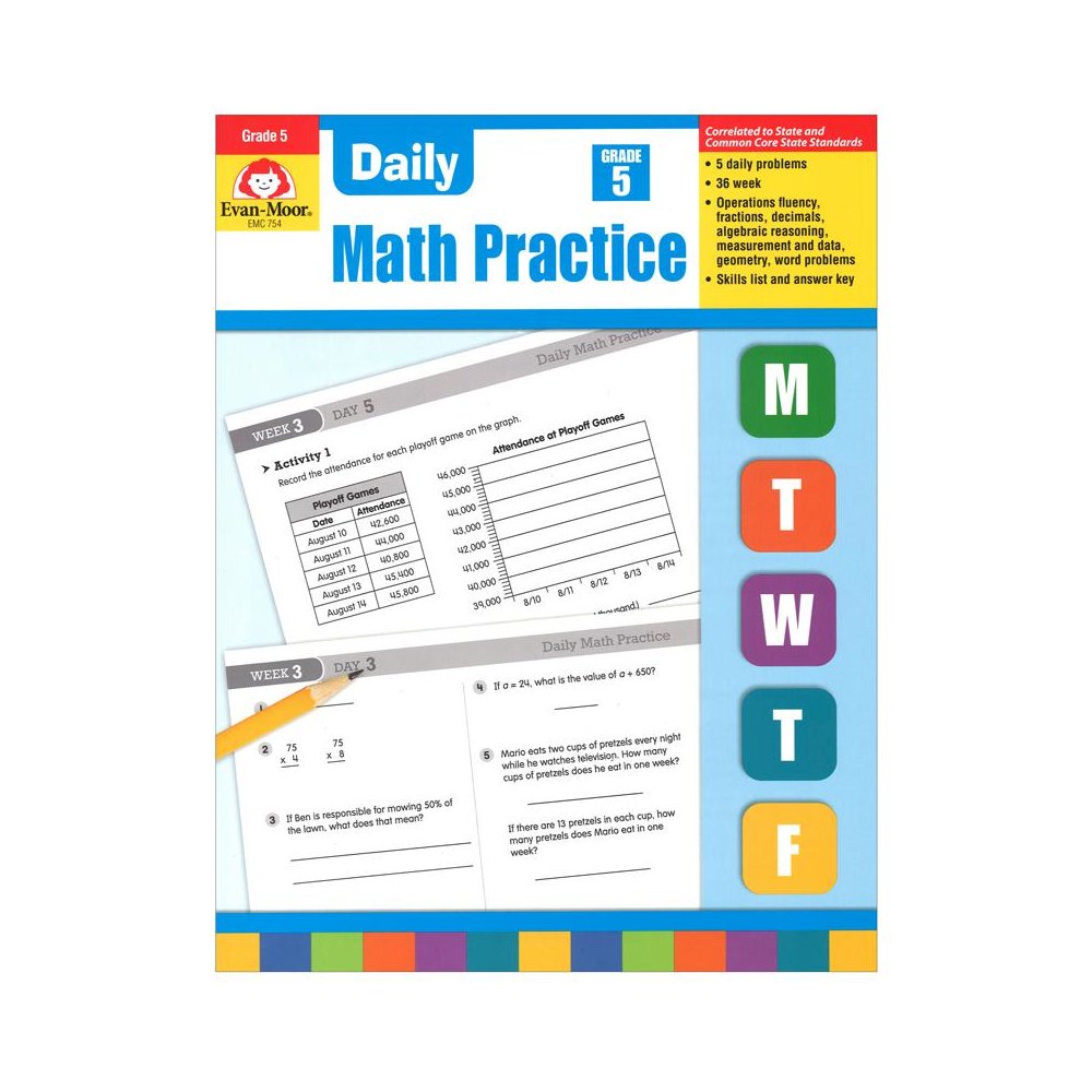 DAILY MATH PRACTICE GR 5. Picture 1
