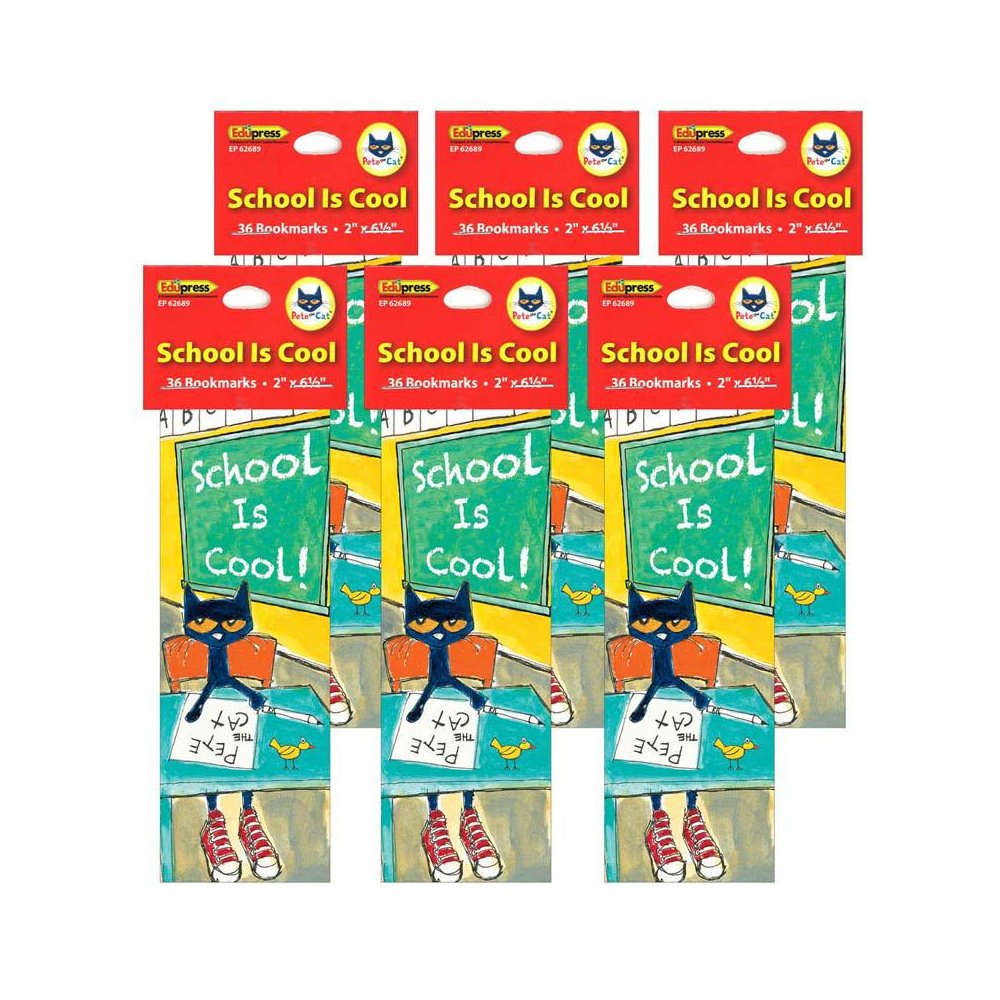 Pete the Cat Bookmarks, 36 Per Pack, 6 Packs. Picture 1
