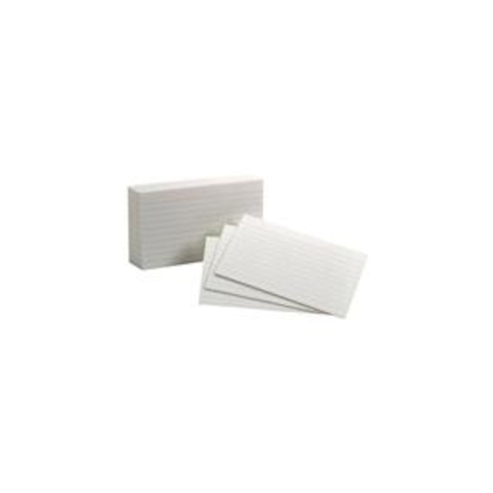 Ruled Index Cards 10Pks/100Ea 3X5, White. Picture 2