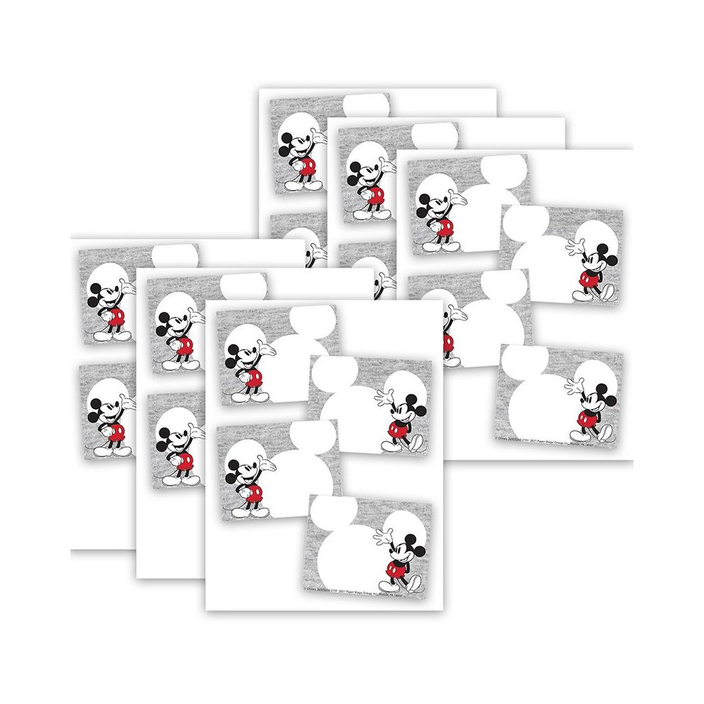 Mickey Mouse Throwback Self-Adhesive Name Tags, 40 Per Pack, 6 Packs. Picture 1