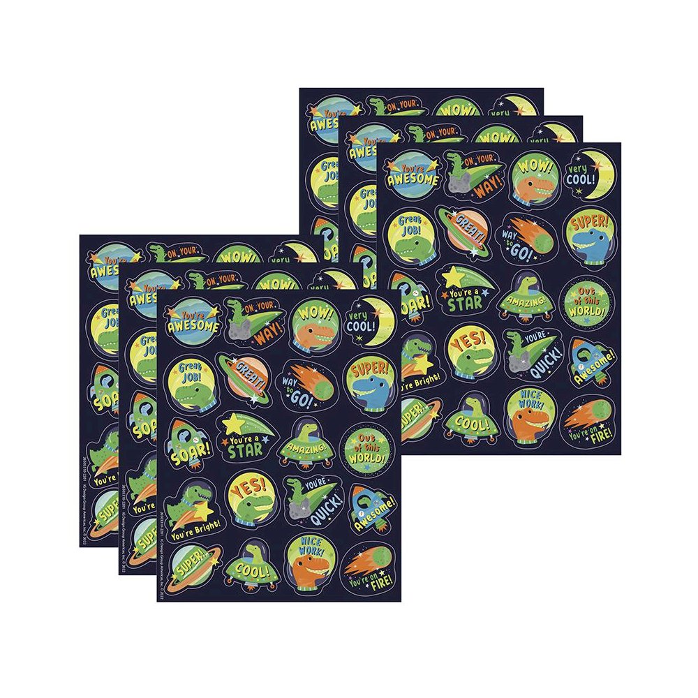 Dinosaur Dinosaur Breath Scented Stickers, 80 Per Pack, 6 Packs. Picture 1