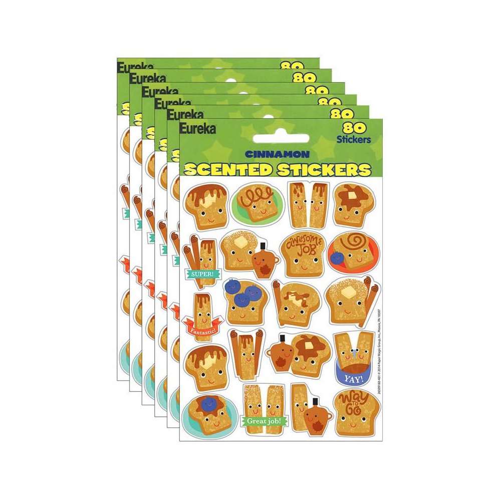 Cinnamon Scented Stickers, 80 Per Pack, 6 Packs. Picture 1
