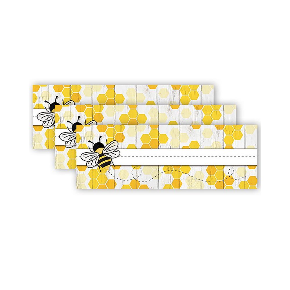 The Hive Self-Adhesive Name Plates, 36 Per Pack, 3 Packs. Picture 1