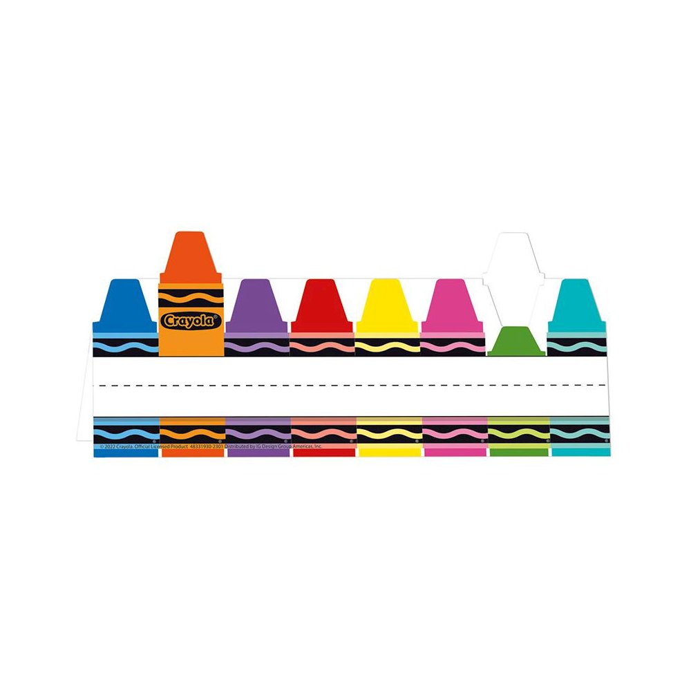 Crayola Tented Name Plate, 9-5/8" x 6-1/2", 36 Per Pack, 6 Packs. Picture 1