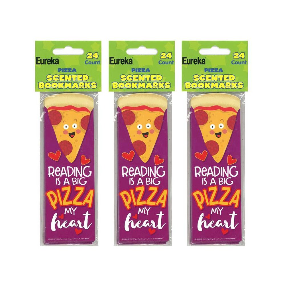 Pizza Scented Bookmarks, 24 Per Pack, 3 Packs. Picture 1